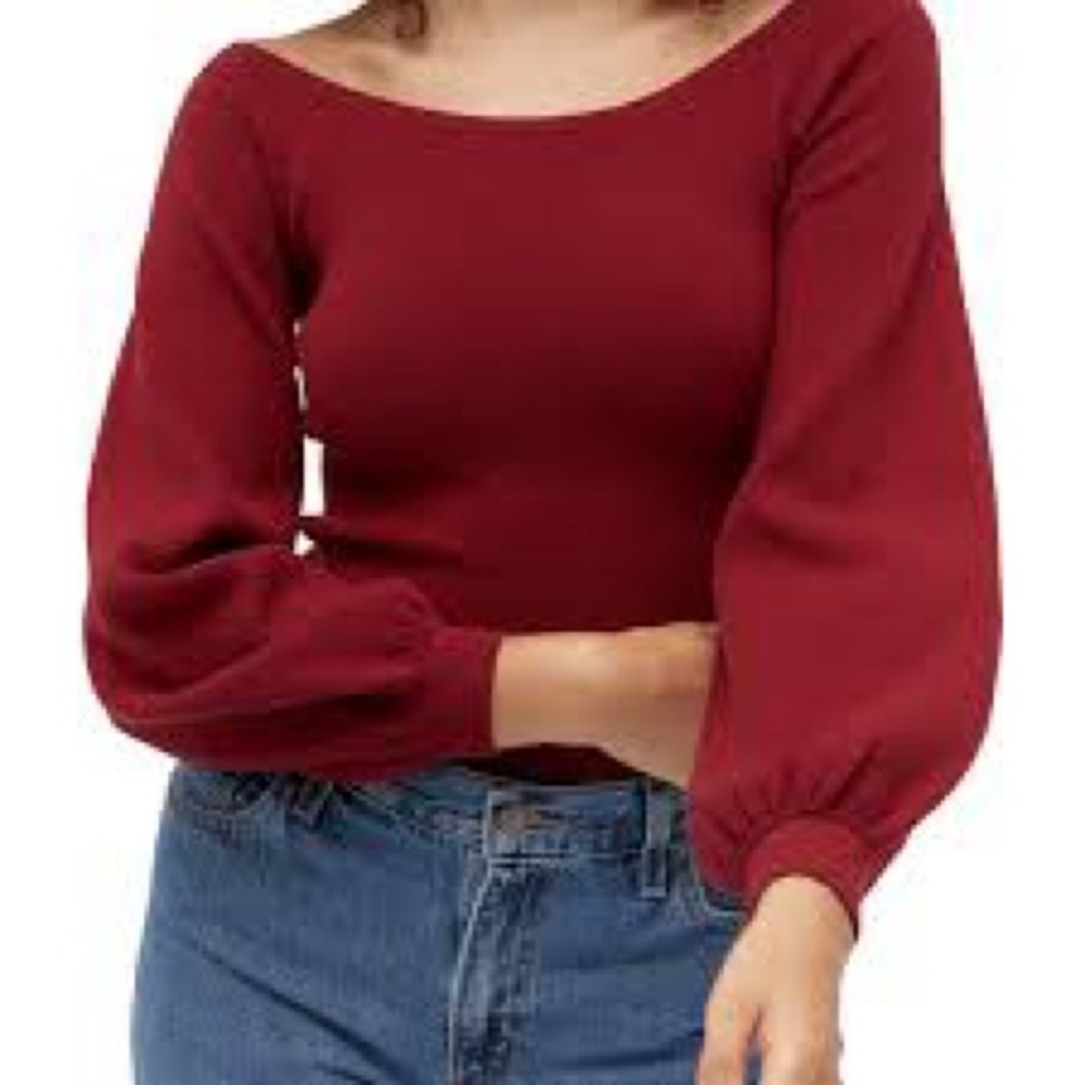 NWT Hill House Maude Sweater Dark Cherry Size Small